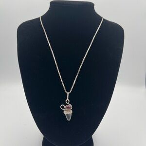 Statement Sterling Silver Pendant Necklace – Signed CBL Italy